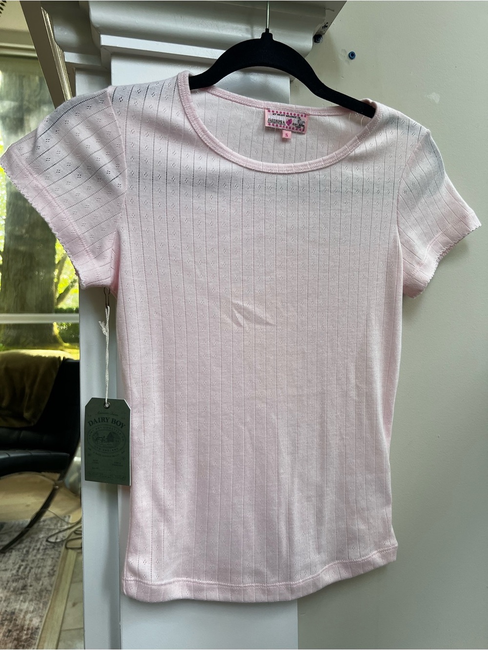 Dairy Boy POINTELLE SLEEP TEE - Picture 4 of 8